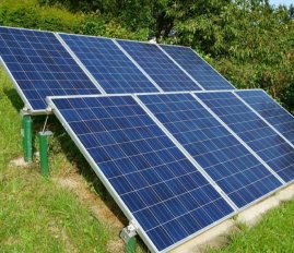 Small capacity ground mounted solar power plant up to 50 kWp