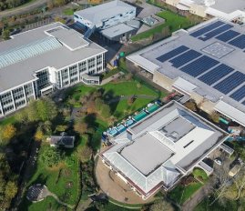 Super structure mounted solar rooftop system for commercial buildings