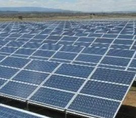 Large capacity grid tied solar power plant for industries
