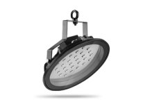 Round high bay LED light for industrial dome lighting