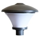 Post top LED light with acrylic cover for gates