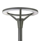 LED garden light pole with integrated LEDs