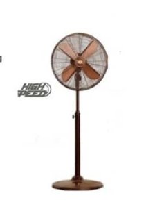 retro stand pedestal fan bronze finish