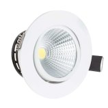 Deep recessed COB LED spotlight for glare free ceiling lighting