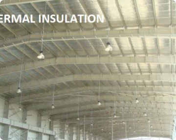 Thermal insulation of shed