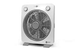 bladeless box fan with rotating grill