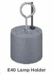 High bay lamp holder for industrial lighting fixtures