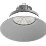 Round high bay LED light with reflector for industrial lighting