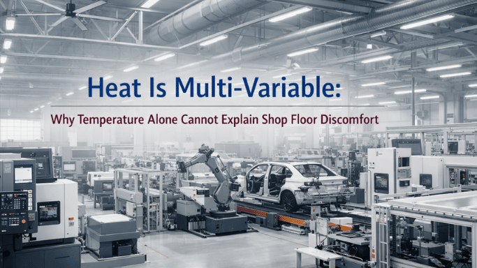 industrial shop floor heat discomfort caused by multiple thermal factors